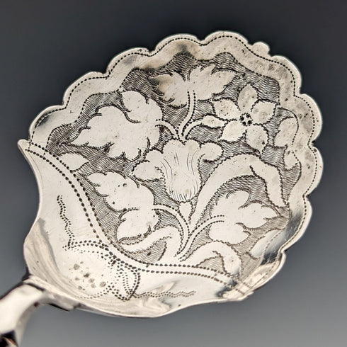 1821年 英国アンティーク 純銀製 ティーキャディースプーン Joseph Taylor